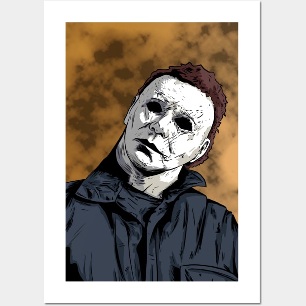 Michael Myers Wall Art by Black Snow Comics